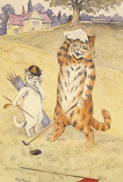 Troué en Un, vers 1905 - Louis Wain